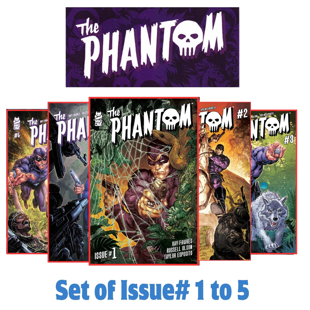 The Phantom Comics Series | Set of 5 Comics | Issue #1 to #5