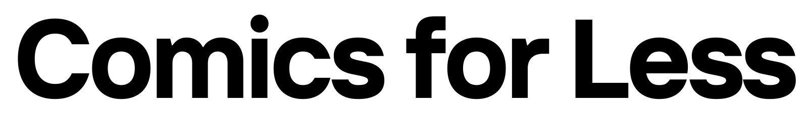 Comics for Less