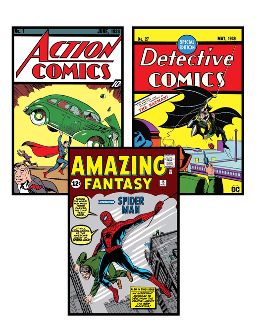 First Comics Set | First Comic of Spiderman, Superman and Batman